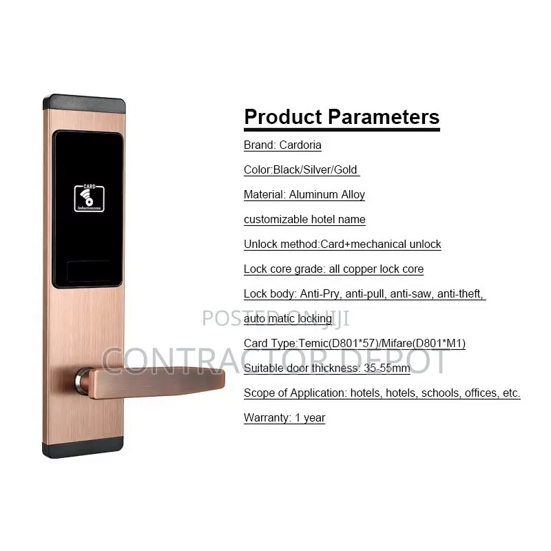 Electronic Door Hotel Card Lock With Free Software