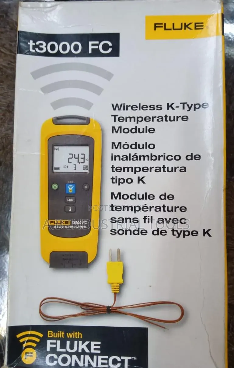 Fluke T3000 FC Wireless K-Type Temperature Module,
