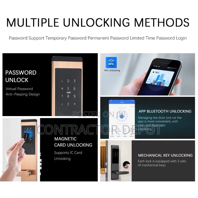 TTLock APP Keyless Entry Smart Hotel Door Lock