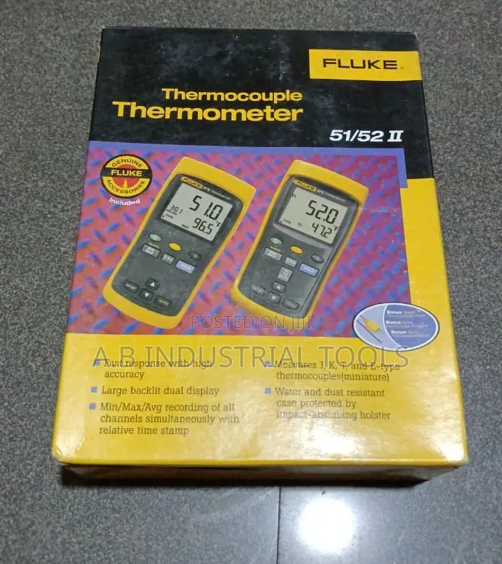 Fluke 51/52 II Thermocouple Thermometer.