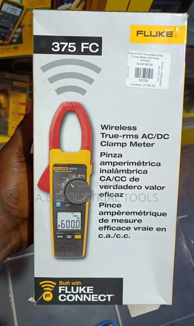 Fluke 375 FC Wireless True-RMS AC/DC Clamp Meter