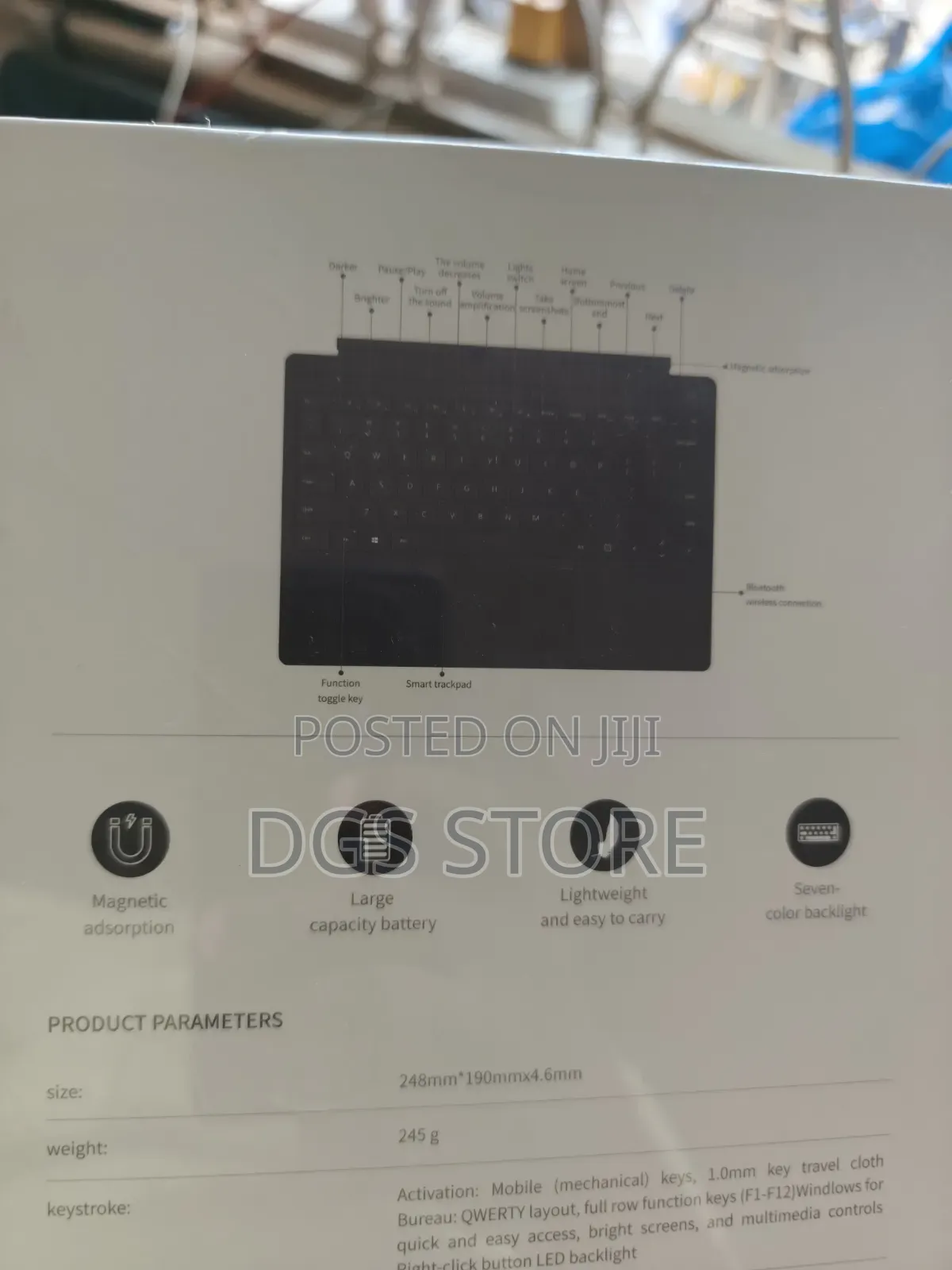 Piblue Touch Pad Keyboard for Microsoft Surface Pro 9,10