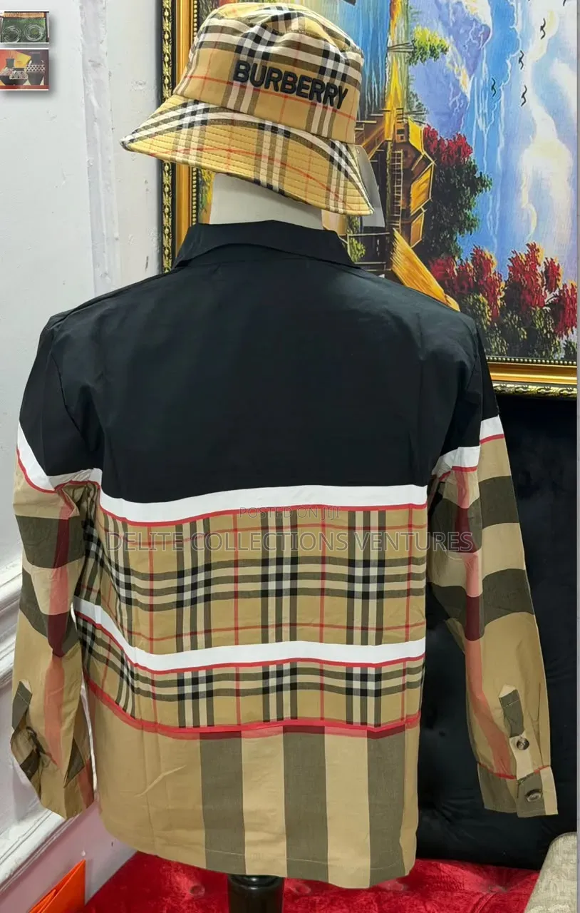 *Original Luxury Design Burberry Shirt and Cap