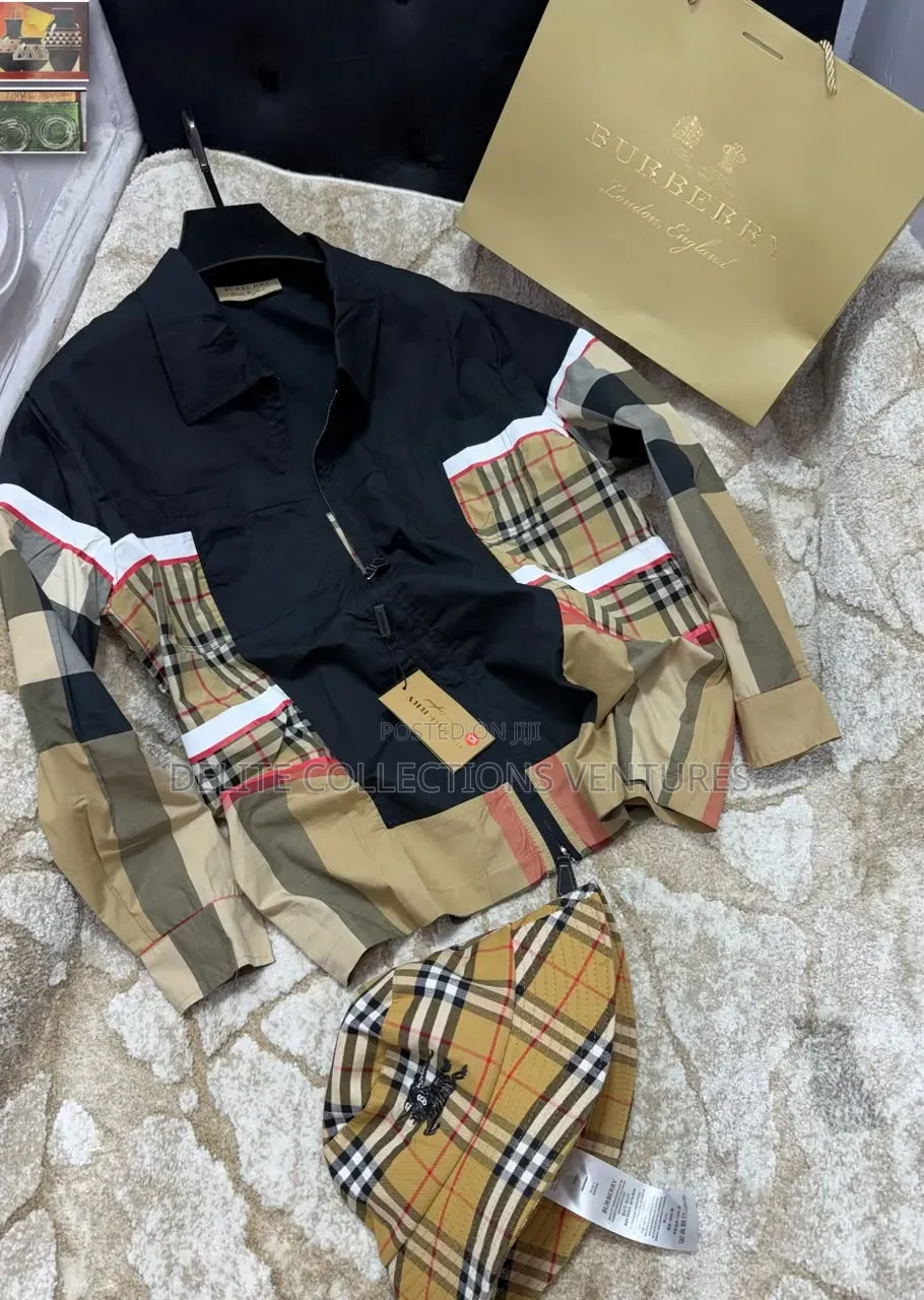*Original Luxury Design Burberry Shirt and Cap
