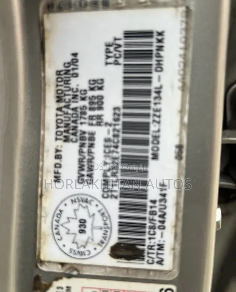 Toyota Matrix XR Hatchback AWD (1.8L 4cyl 4A) 2004 Silver