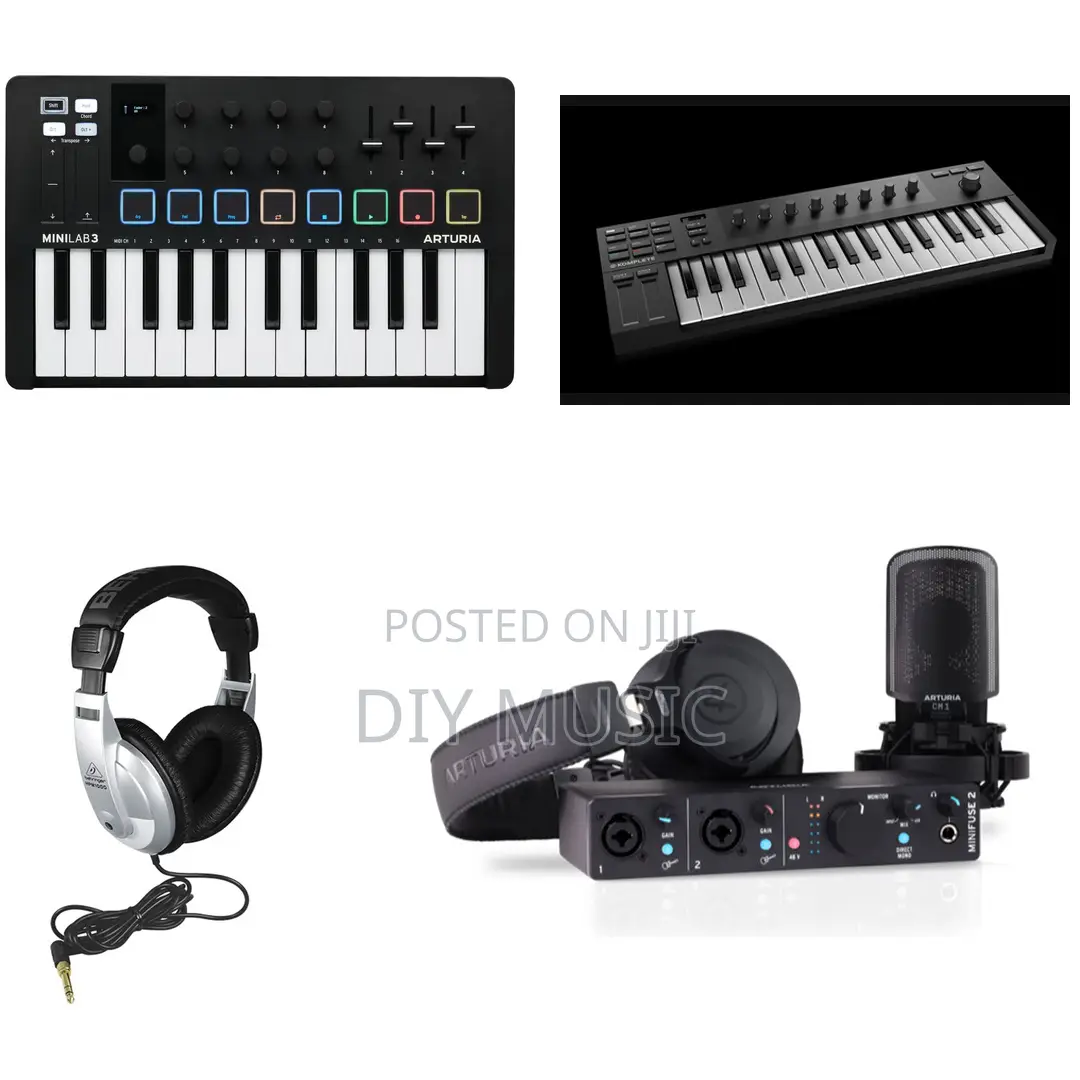 Music Production Equipment - Mics, Interfaces Headphones