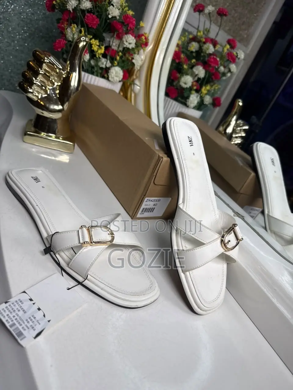 Luxury Flat Zara Slides