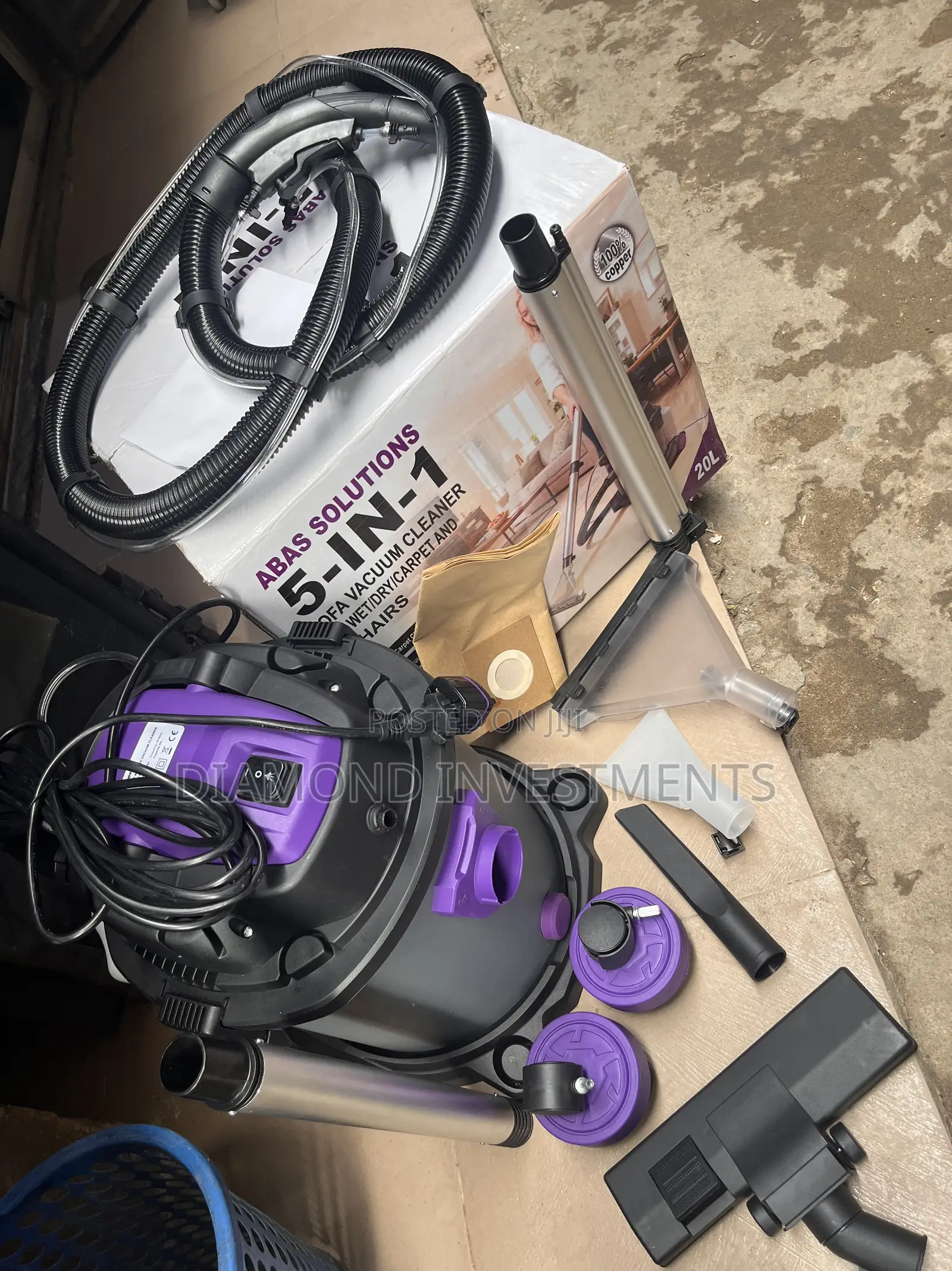 5 in 1 Sofa Carpet Spray Extractor With Wet and Dry Vacuum Cleaner