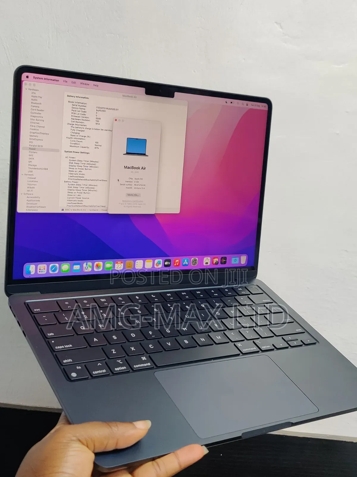 Laptop Apple MacBook Air 2022 M2 8GB Apple M2 SSD 256GB