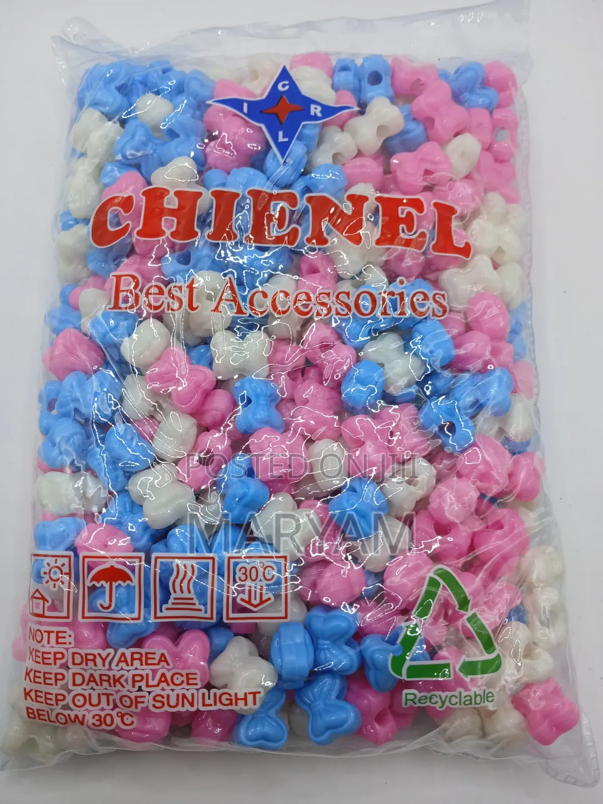Chienel Bow Hair Beads
