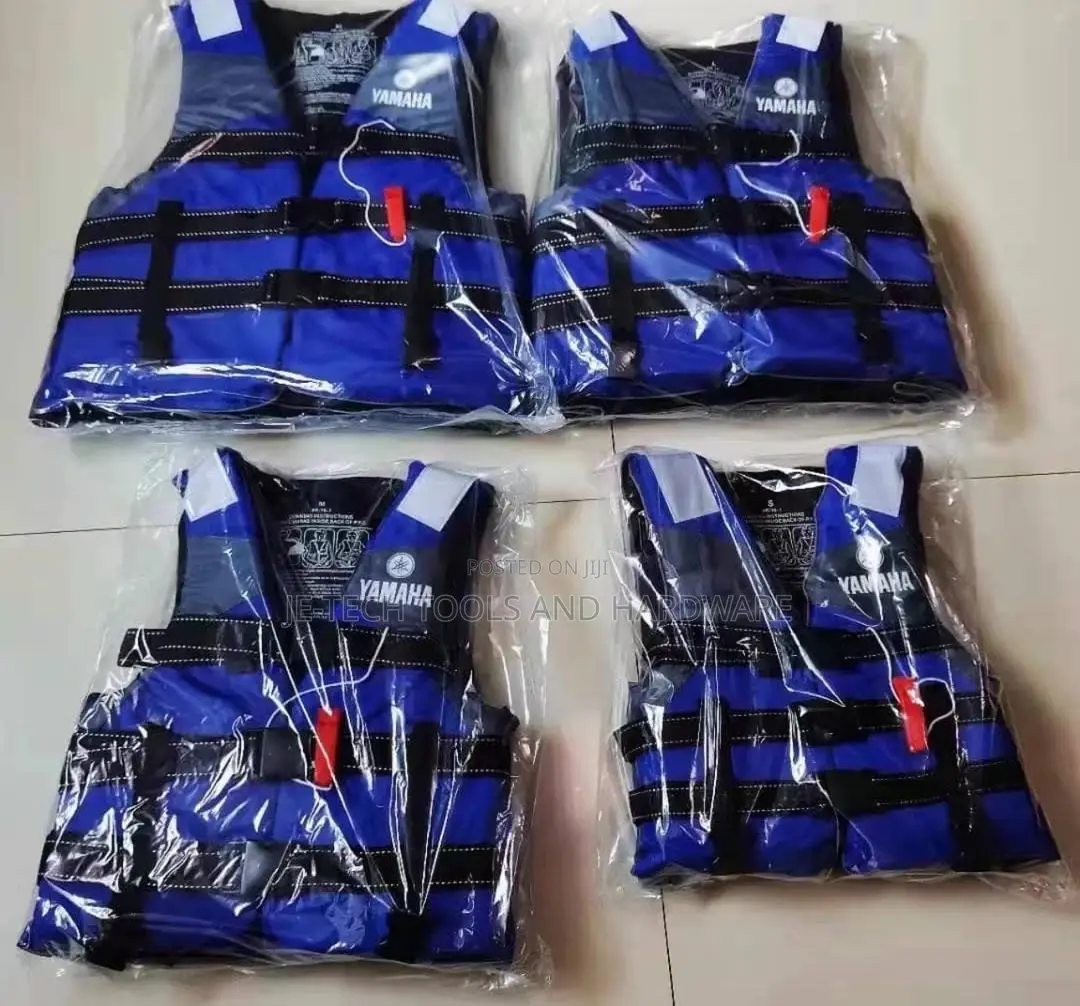 Blue Yamaha-Branded Safety Life Jackets