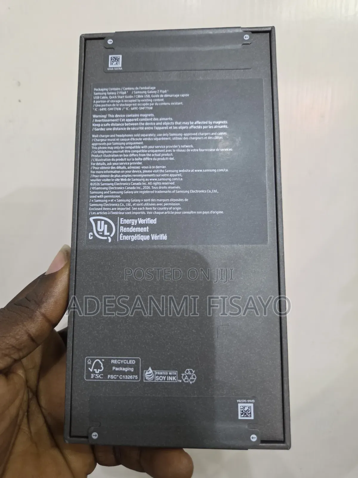 New Samsung Galaxy Z Flip8 256 GB Black