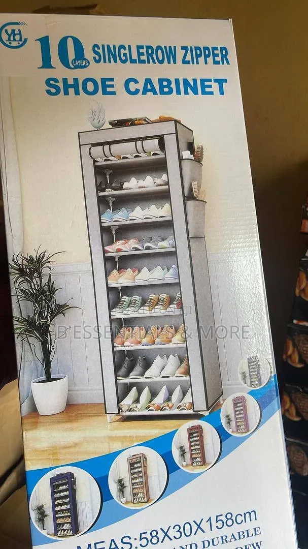 10 Layers Shoe Rack With Cover