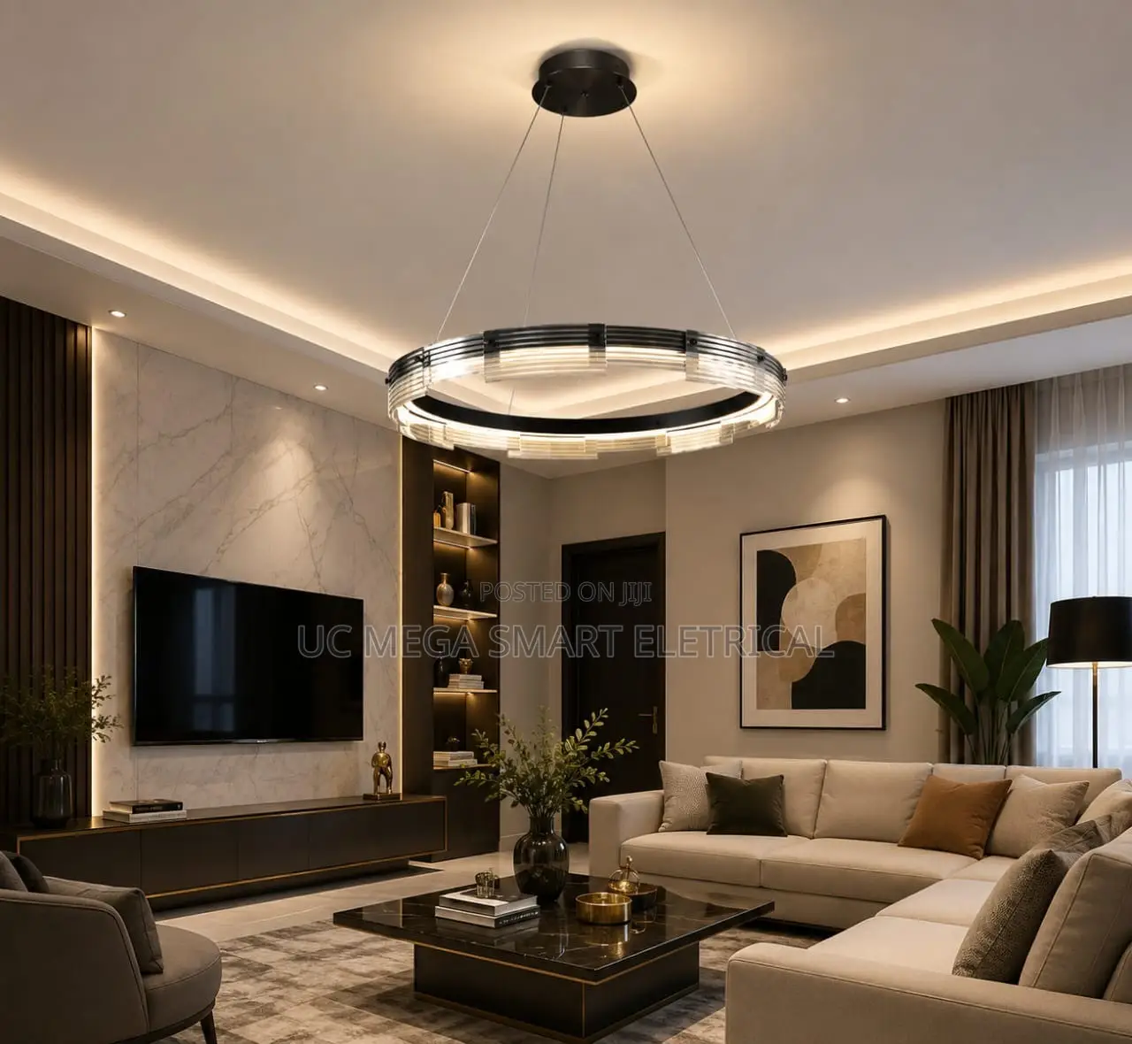 Modern Home Decor Ring LED Lights Pendant Light Lamps for Living Room