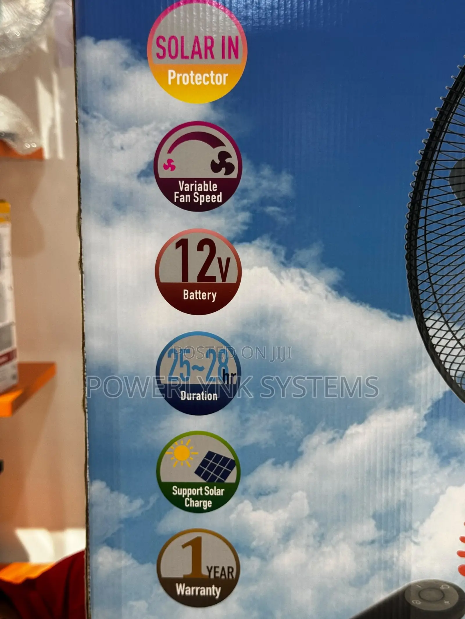 QASA 18-Inch Rechargeable Fan