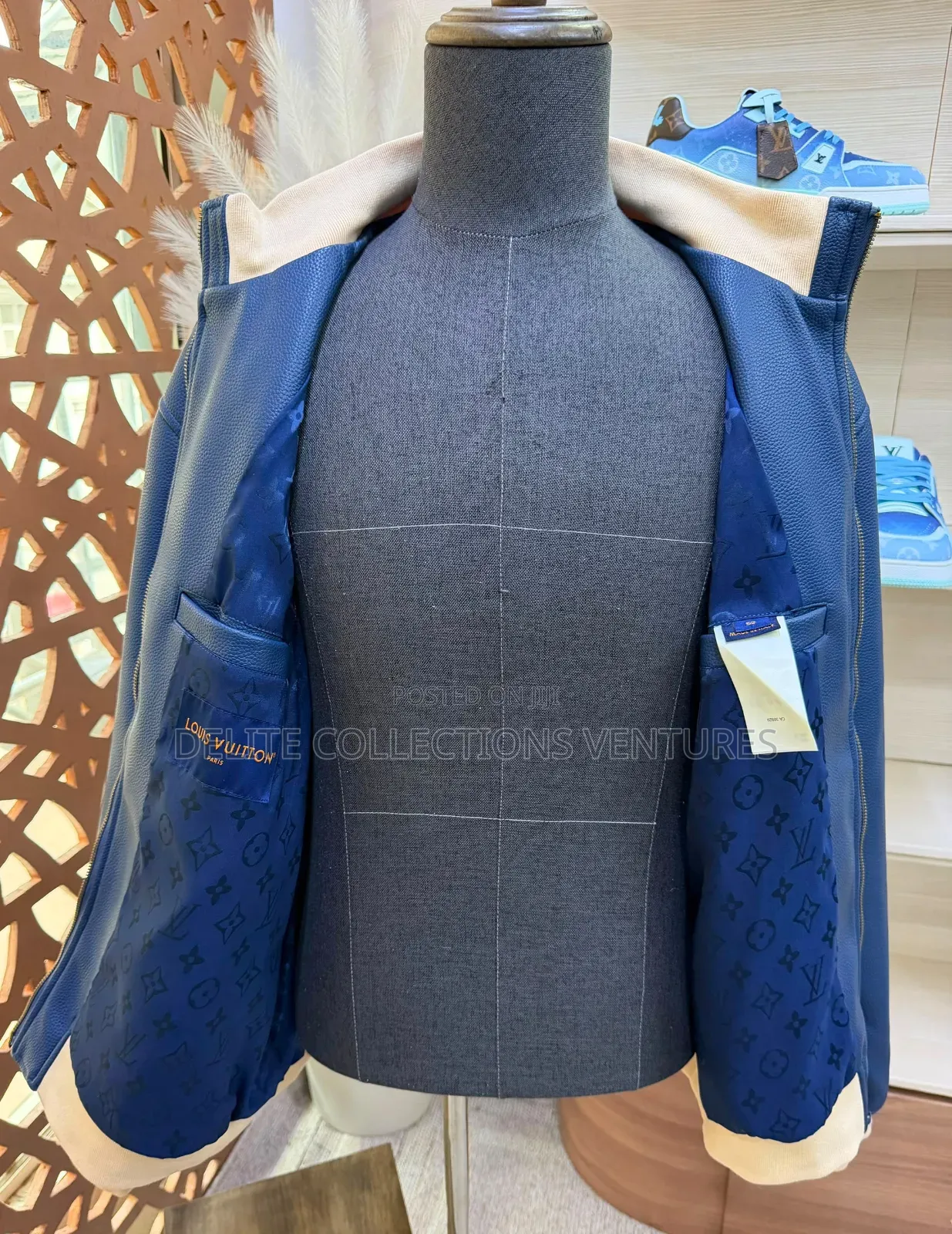 *Leather Original Louis Vuitton Leather Jacket Available in Store