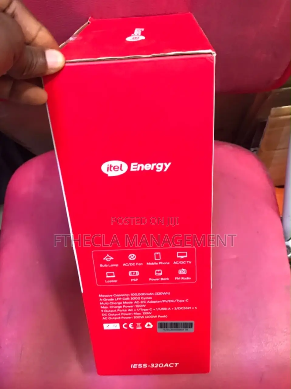Itel Power Go Pro 320Wh Portable Power Station (IESS-320ACT) AC Output