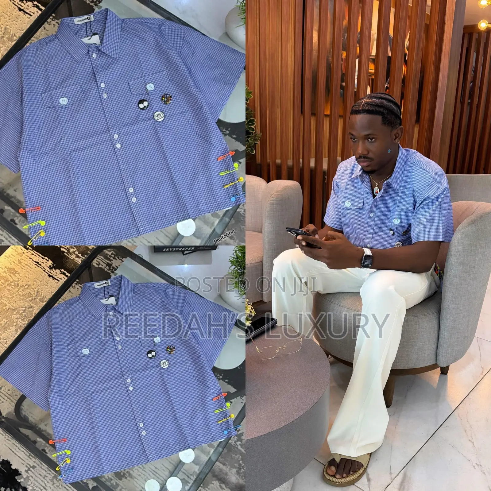 Men’s Pinstripes Over-Shirt