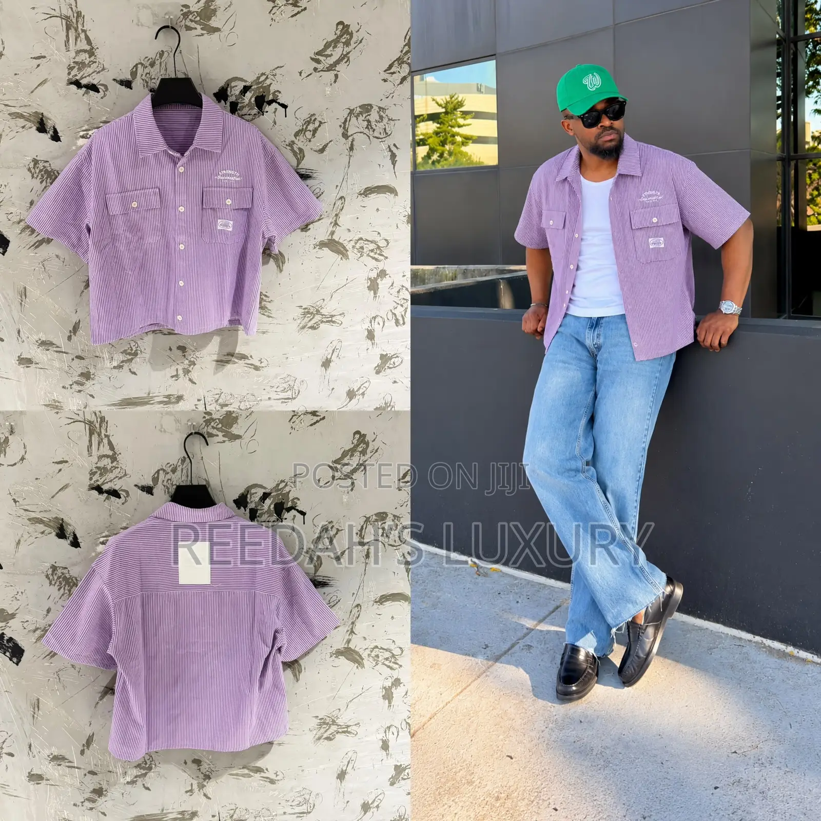 Men’s Pinstripes Over-Shirt