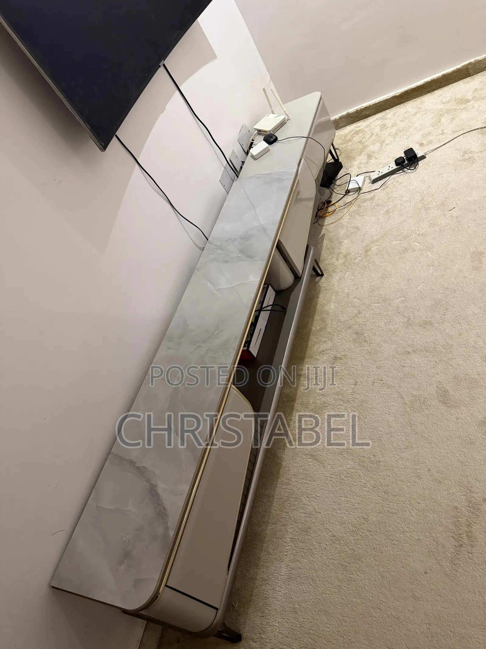 Modern Marble Top TV Console