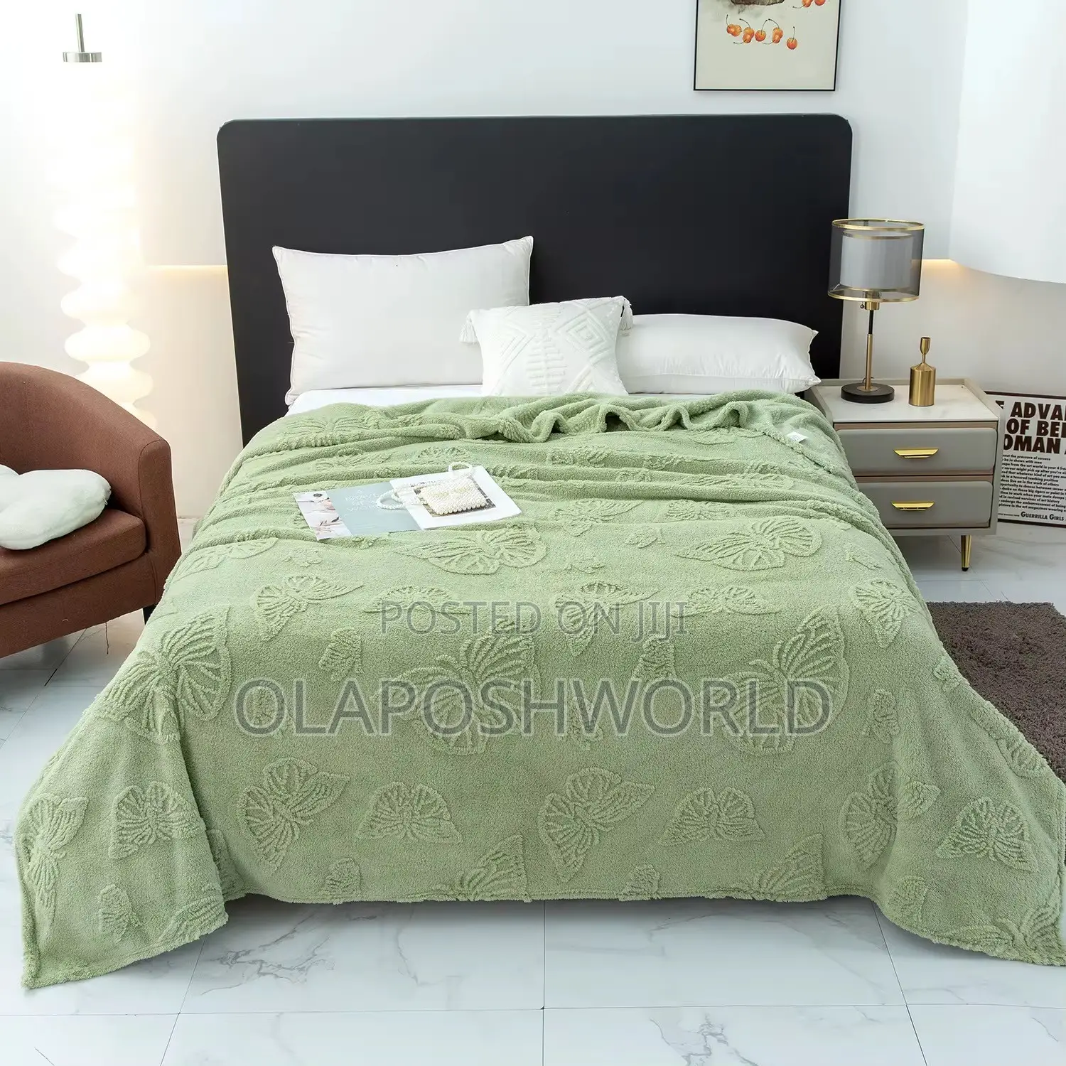 Mint Soft Cashmere Blanket