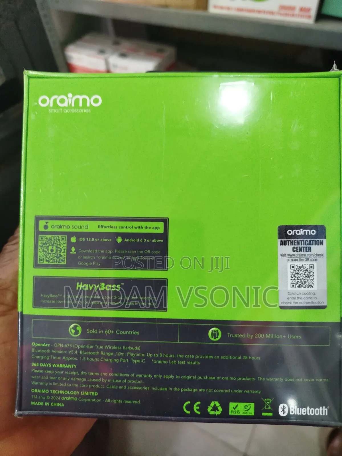 Oraimo Open Arc Wireless Earbuds OPN-675