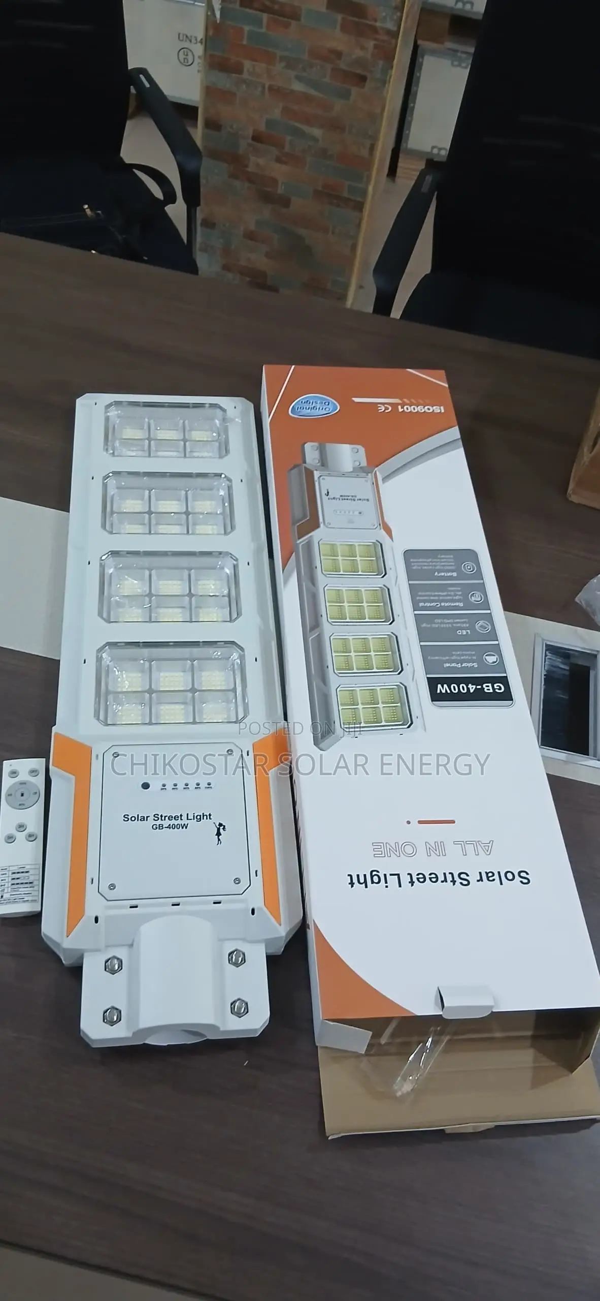 400W All-in-One Solar Street Light (GB-400W) With Remote