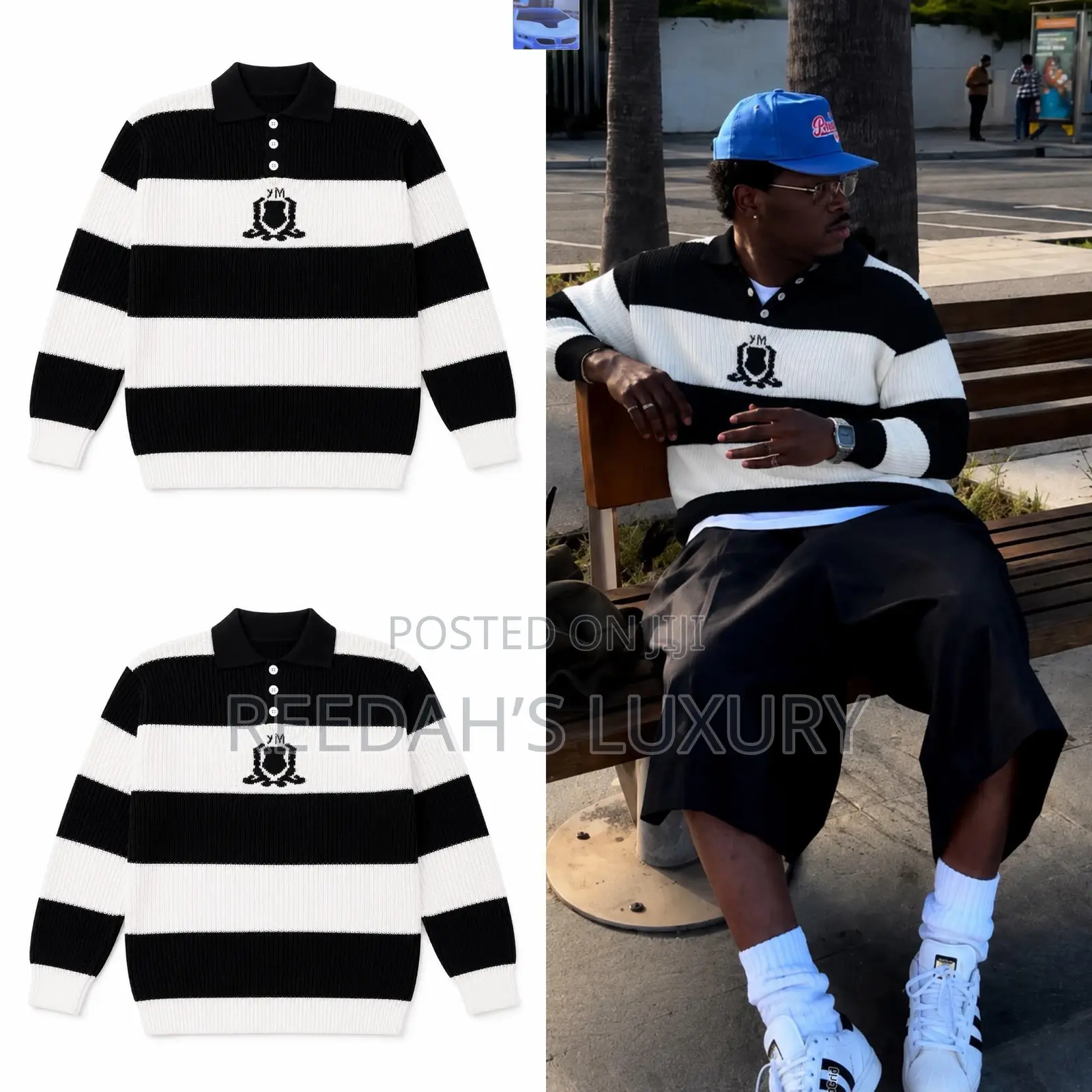 Men’s Varsity Long-Sleeve Polo