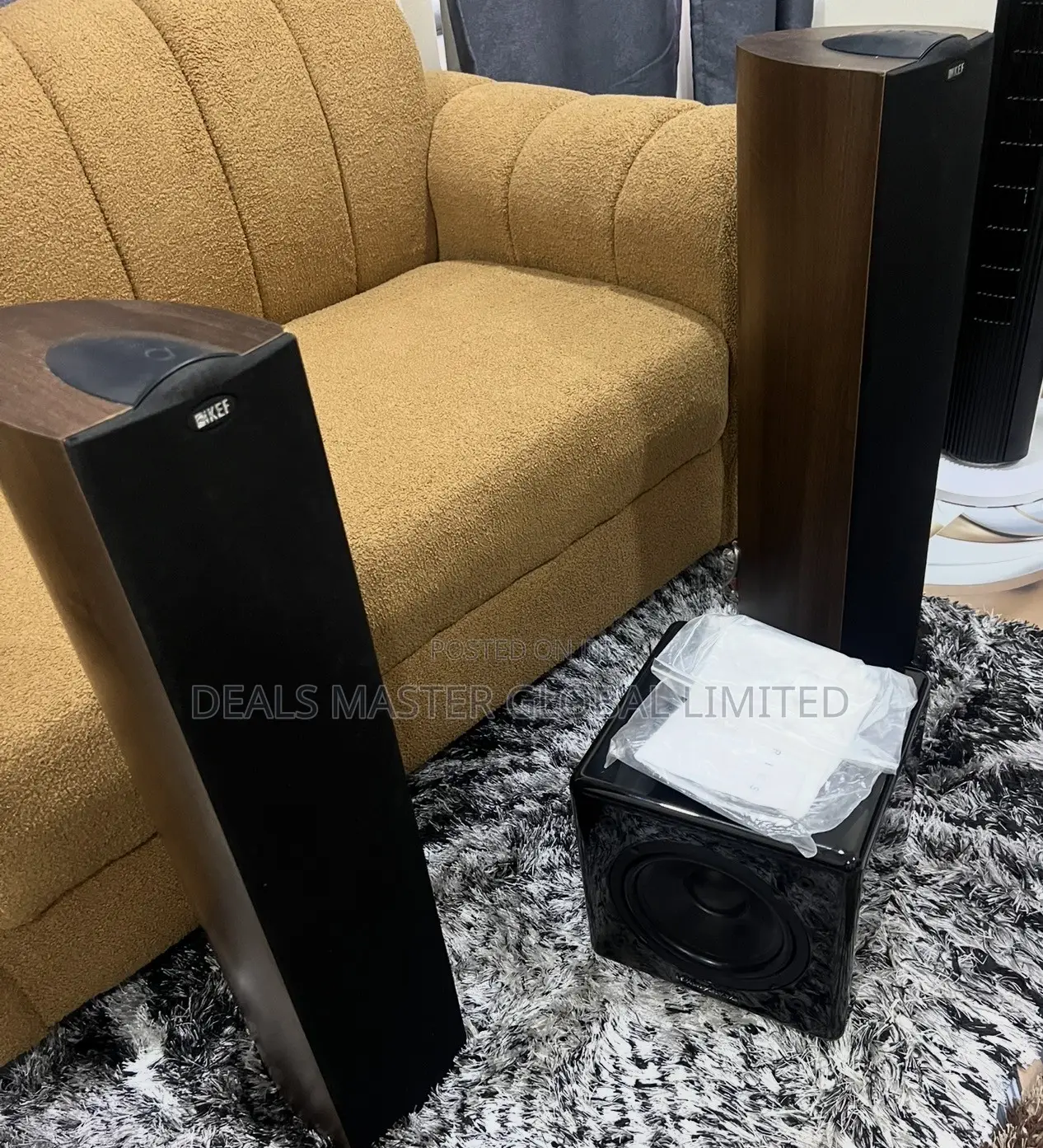 Excellent UK Two KEFIQ50 Speakers +Wharfedale Subwoofer HIFI SPEAKERS