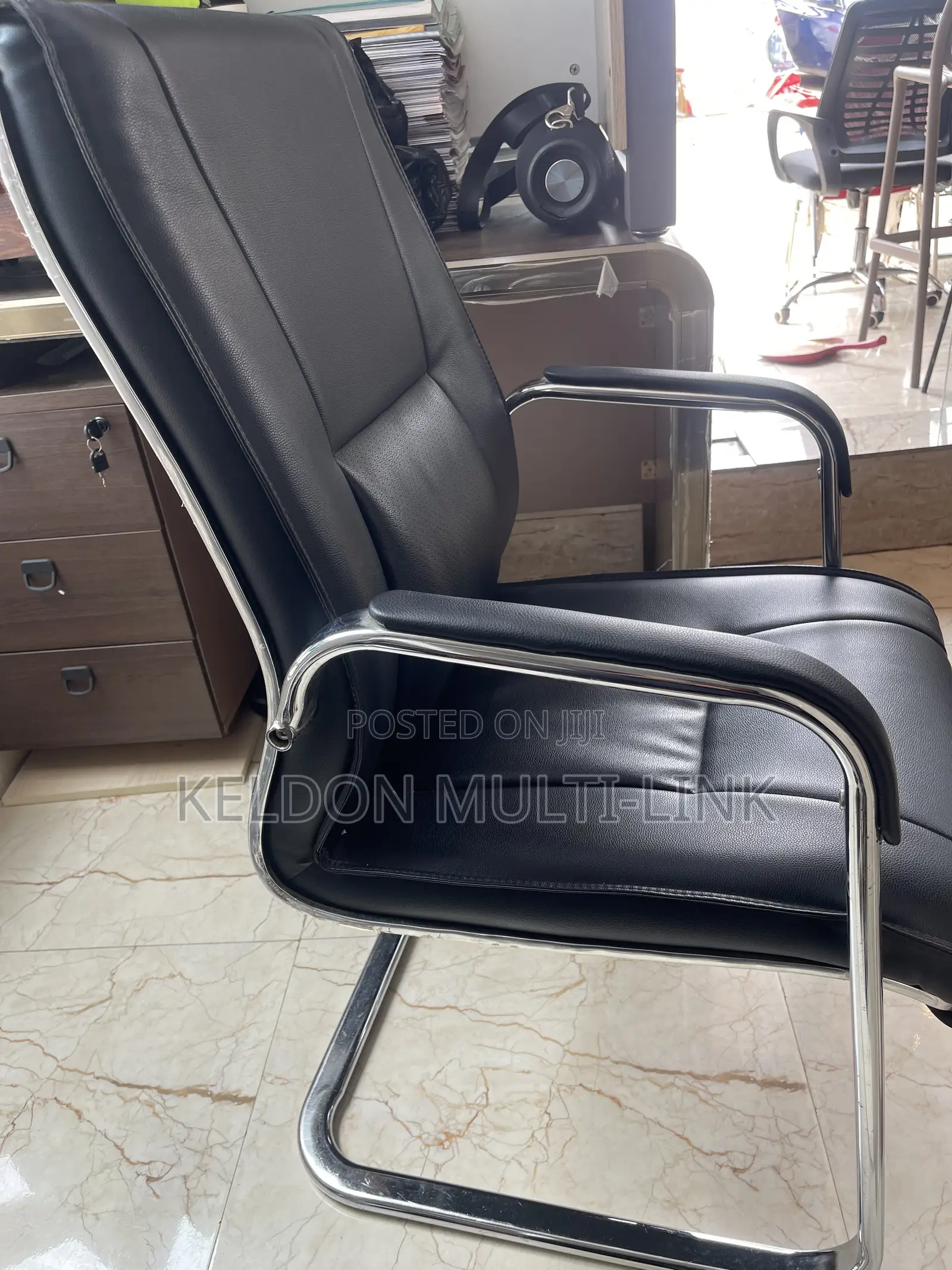 Leather Office Visitor Chair for Offices and Home