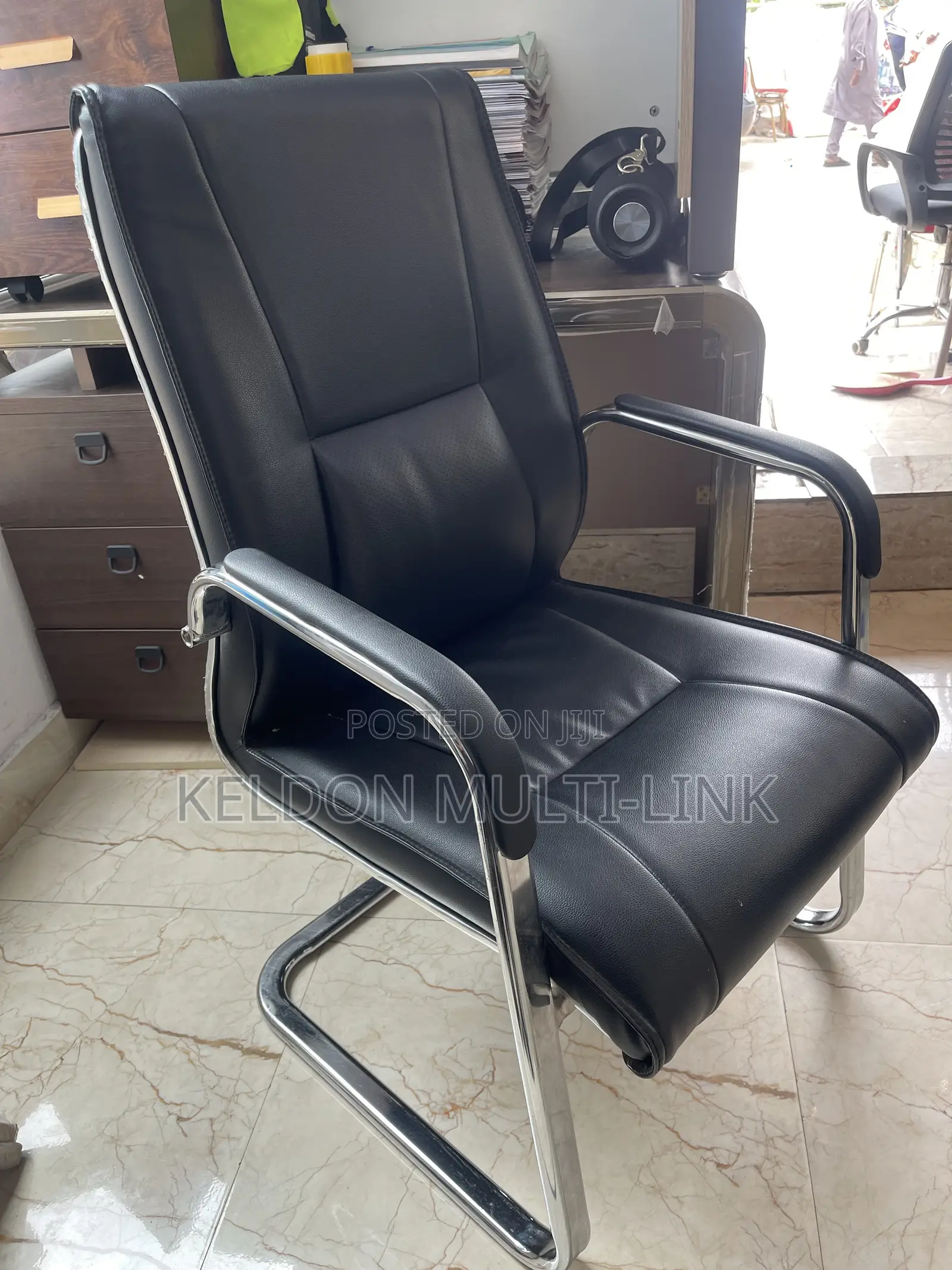 Leather Office Visitor Chair for Offices and Home