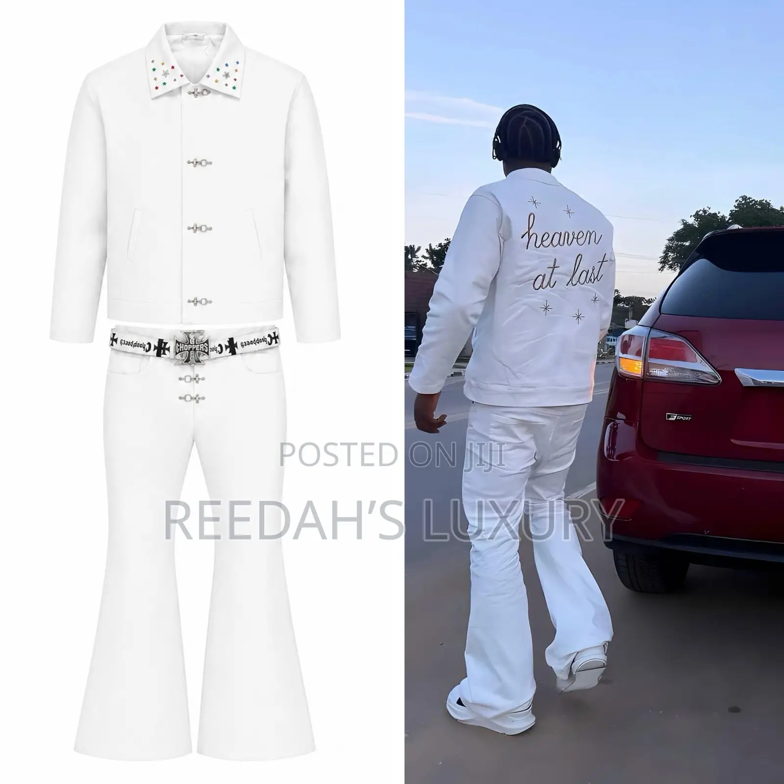 Men’s Gothic Star-Studded Flare Set