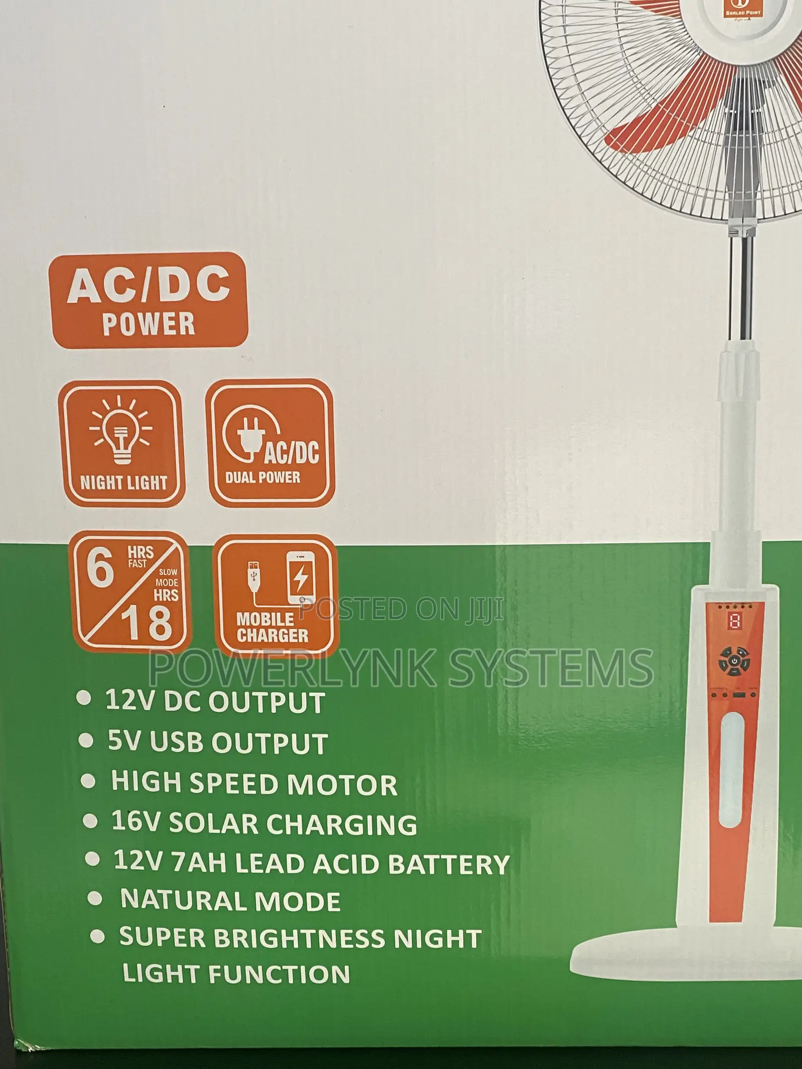 Sealed Point 16-Inch Standing Fan
