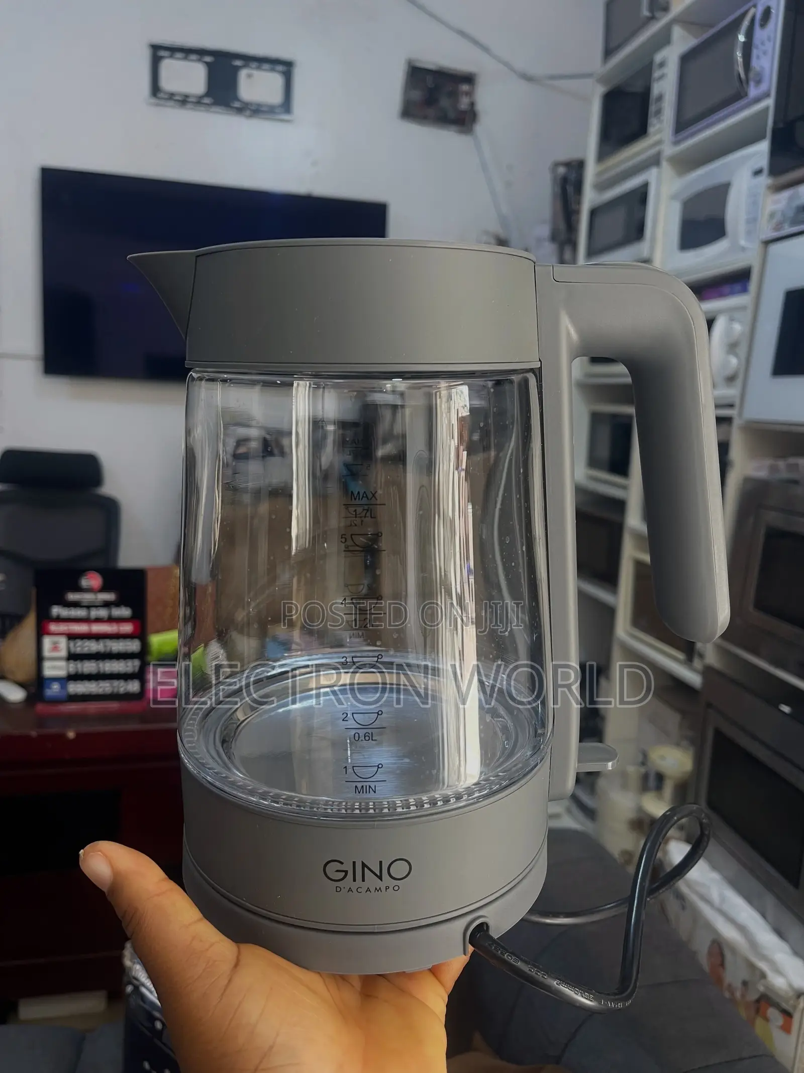Brand New Made in Uk Gino Electric Water Kettle