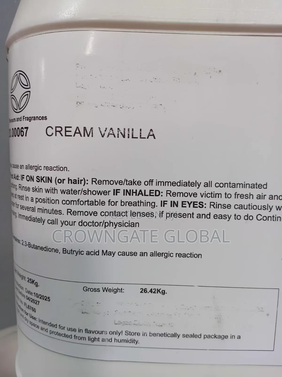 Cream Vanilla Flavour