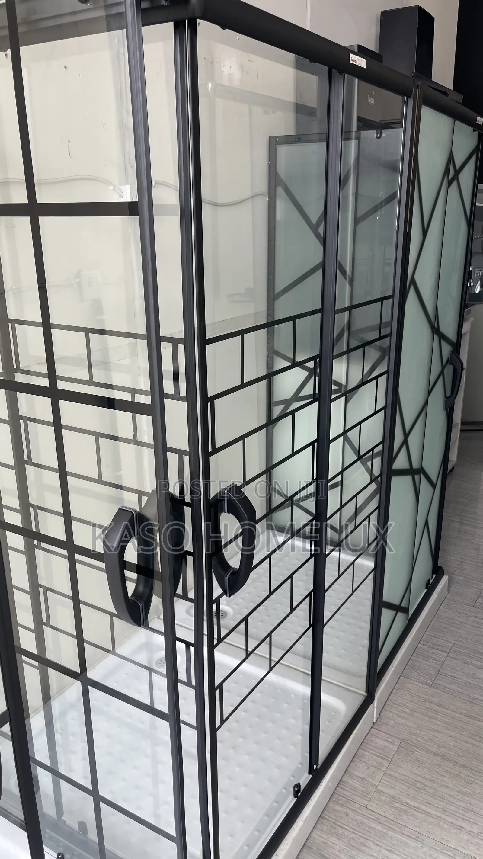 Modern Black Framed Shower Cubicle