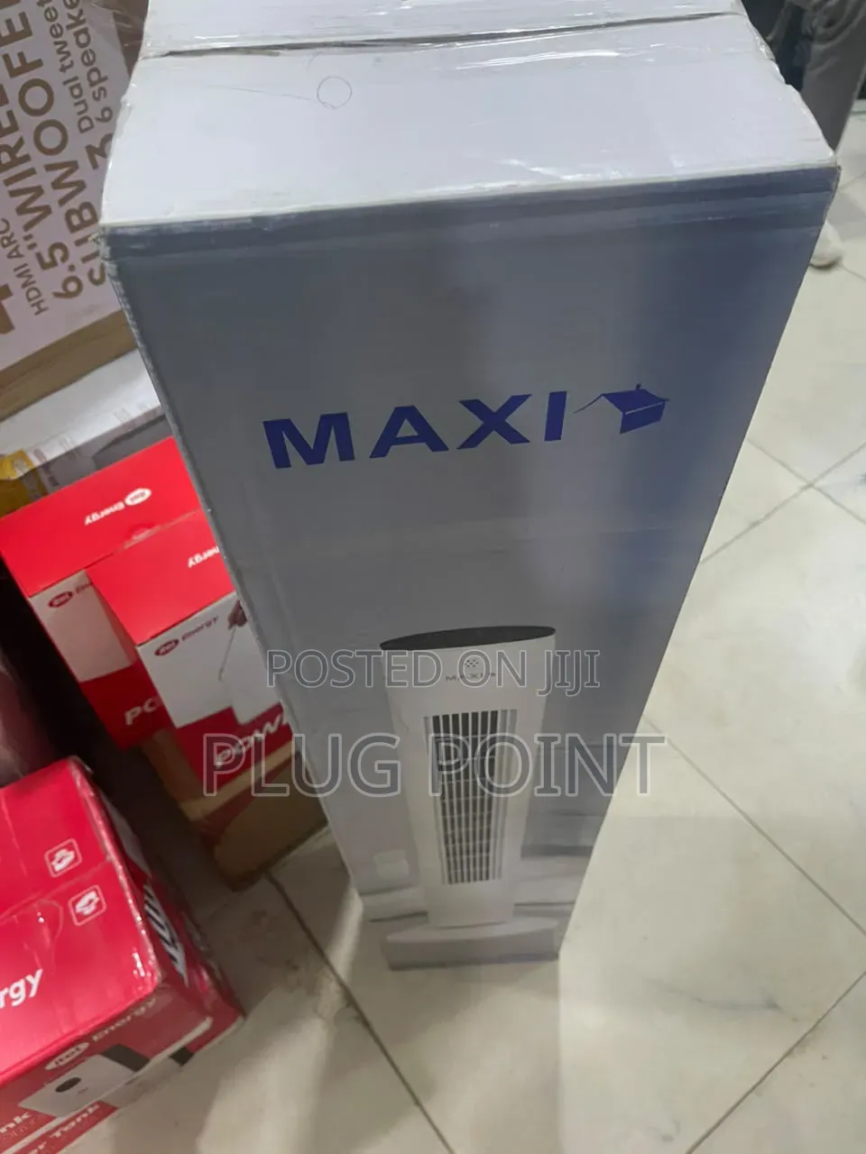 Maxi 40” Oscillating Fan With Stylish Black Finish