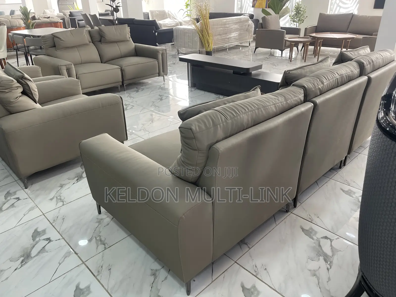 Turkish Leather Settee for Homes and Offices 7 Seater’s