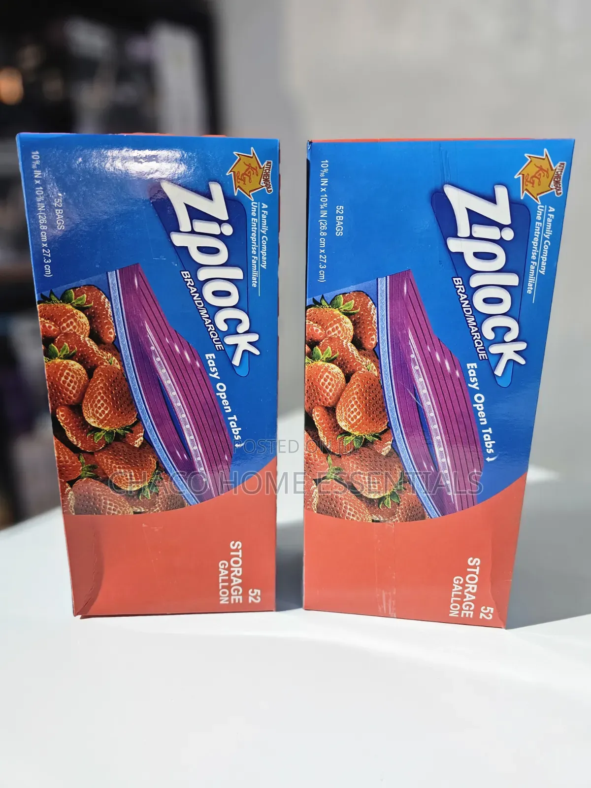Ziploc Food Storage Bags – Gallon Size (52 Pieces)
