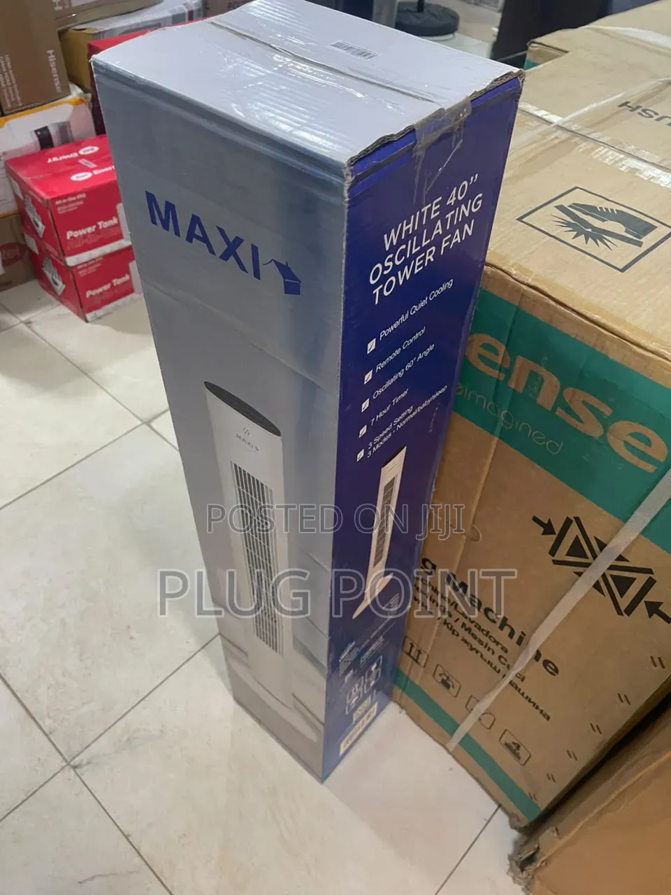 Maxi Tower Fan 40 Inches With Strong Breeze Performance