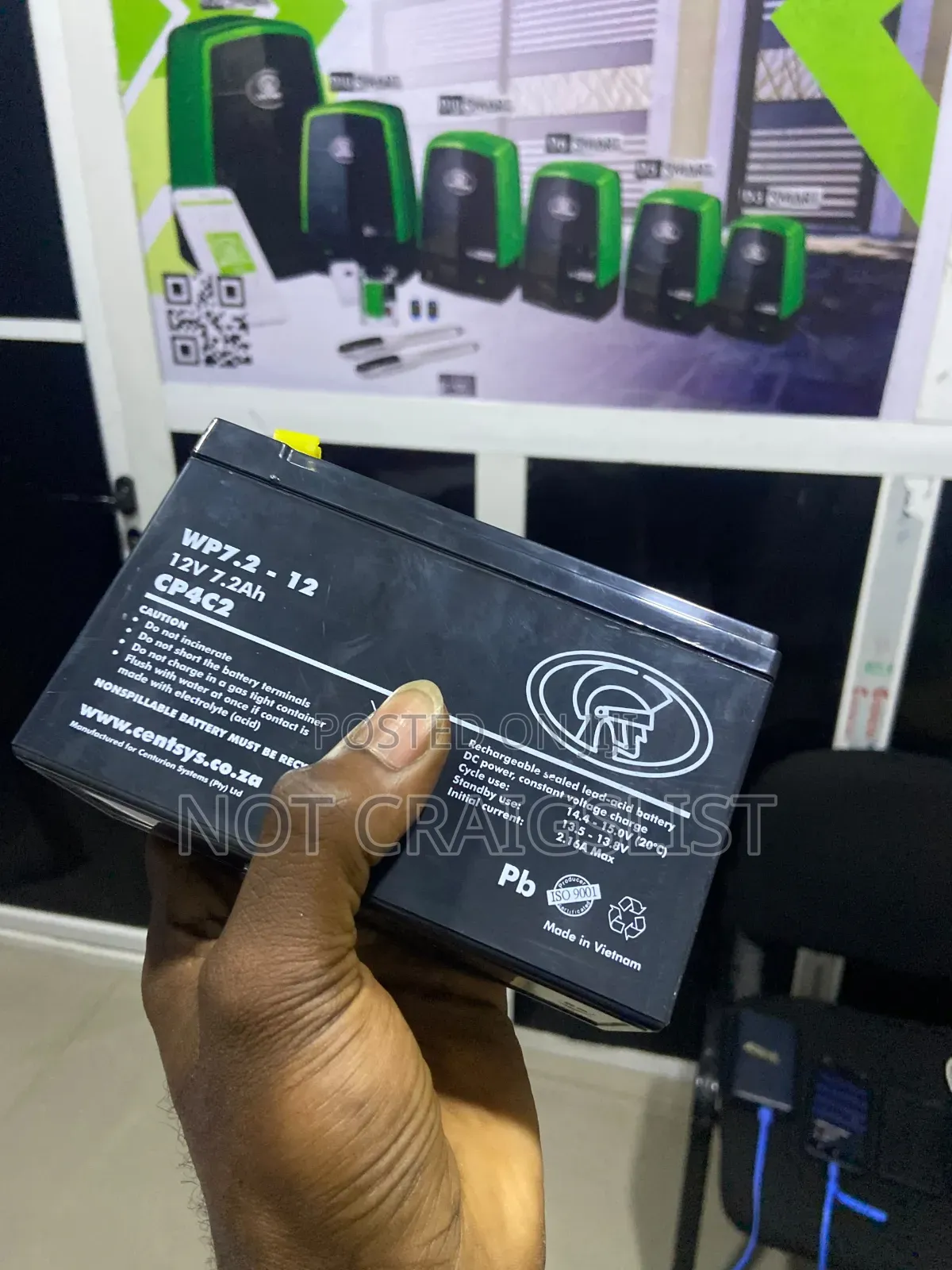 Centurion D6 D10 Gate Opener Battery – Lekki Ajah
