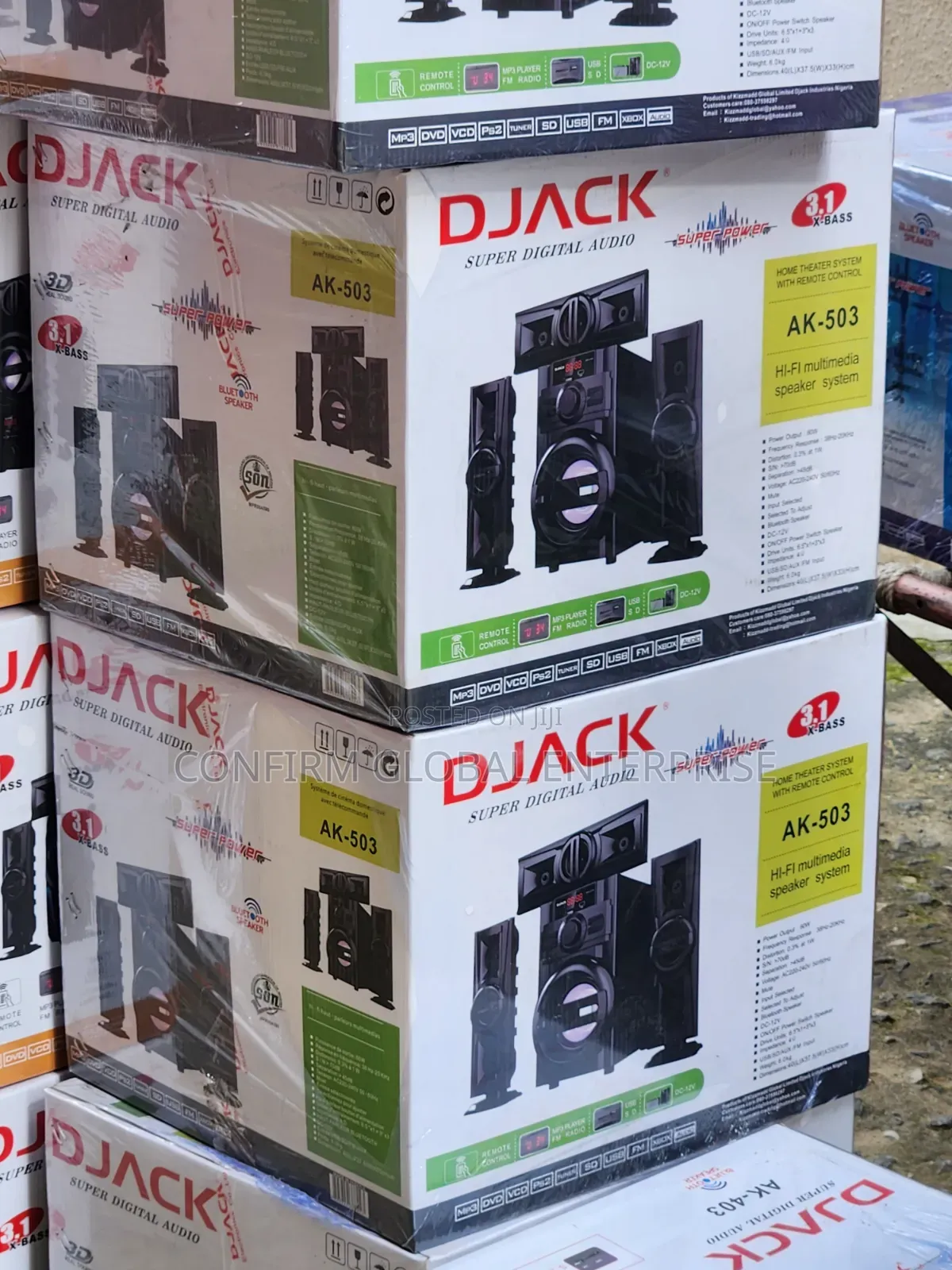 DJACK AK-503 3.1 X-Bass Hi-Fi Multimedia Speaker