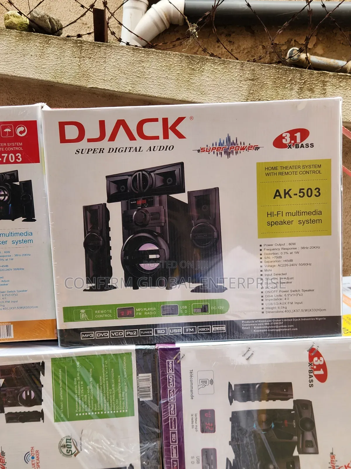 DJACK AK-503 3.1 X-Bass Hi-Fi Multimedia Speaker