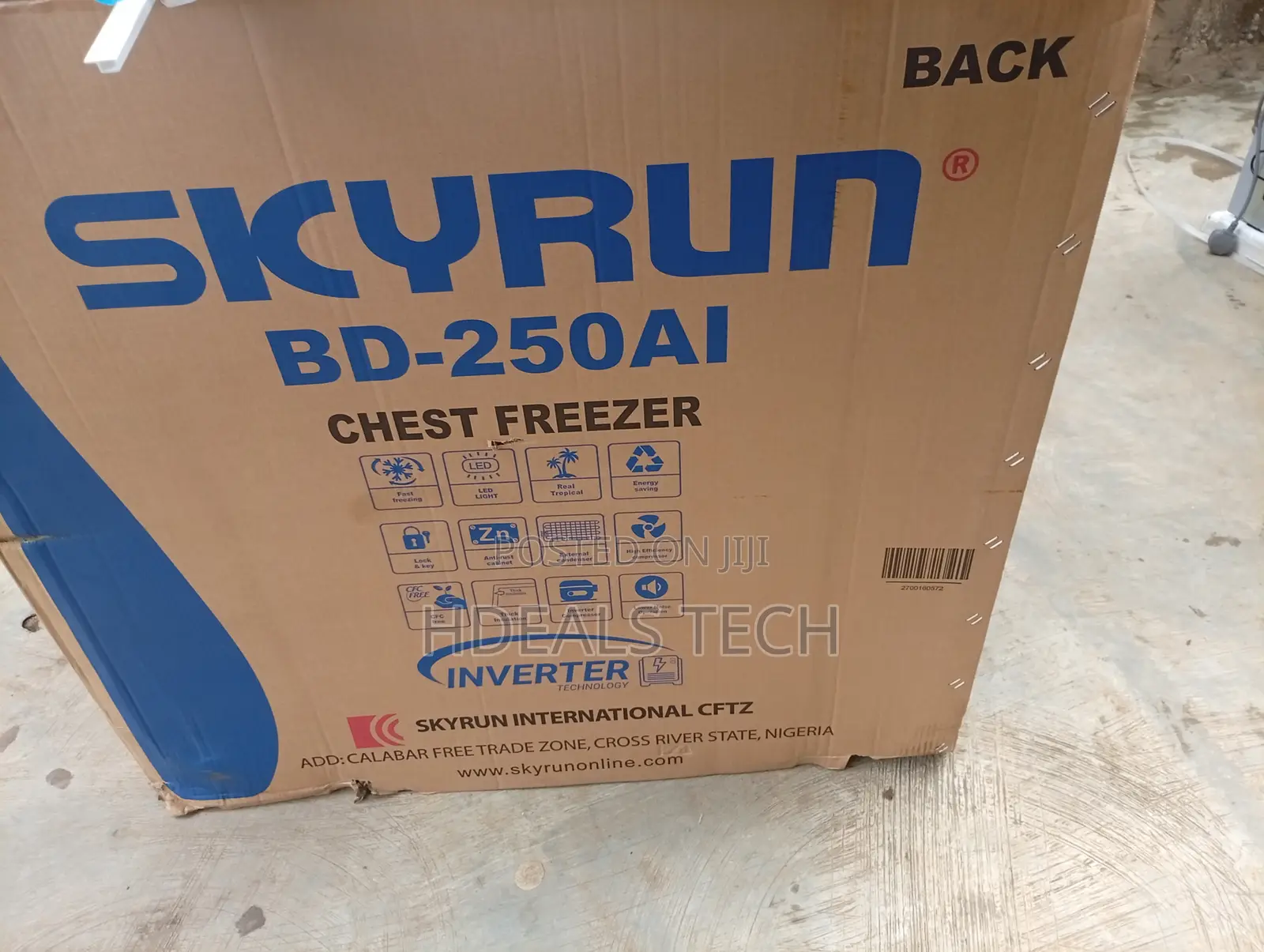 Skyrun BD-250AI Chest Freezer – Efficient Storage for Frozen Meat