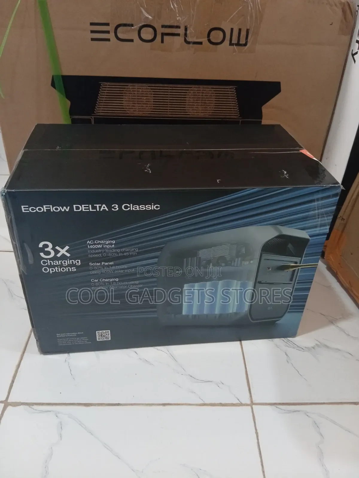 Ecoflow Delta 3 Classic Portable Power Station,1024Wh, 1800W AC Output