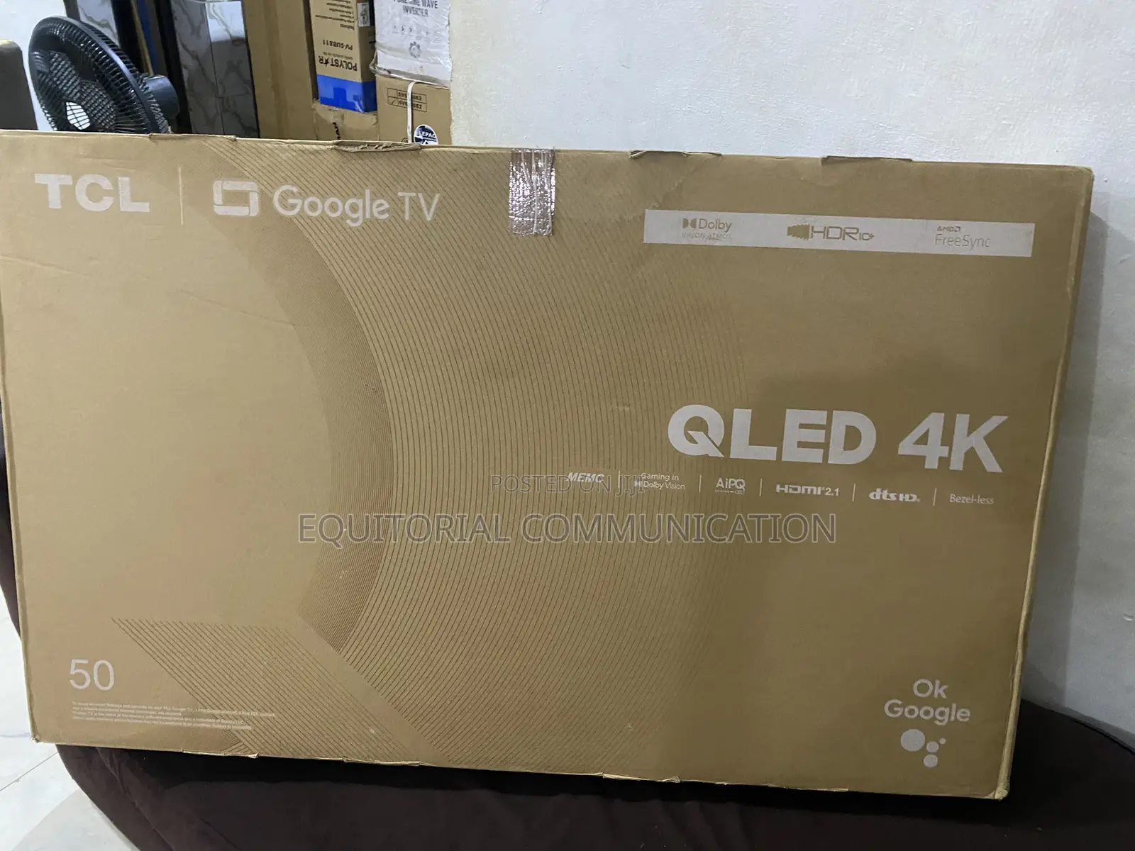 TCL 50 Inch 50C645 Smart QLED Television 100-240v Power