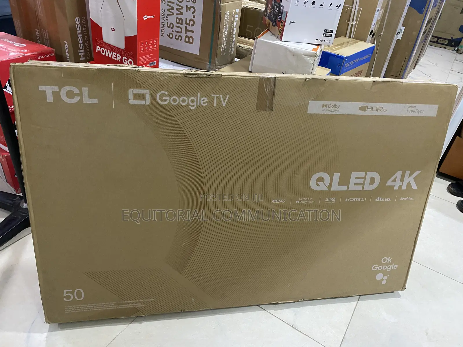TCL 50 Inch 50c645 Qled Smart TV With Ultra Hd Display 100-240v