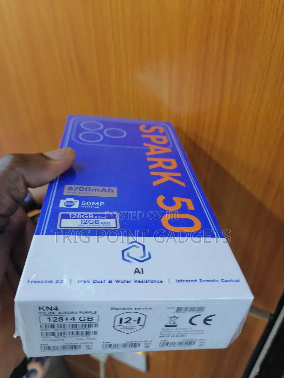 New Tecno Spark 50 128 GB Purple