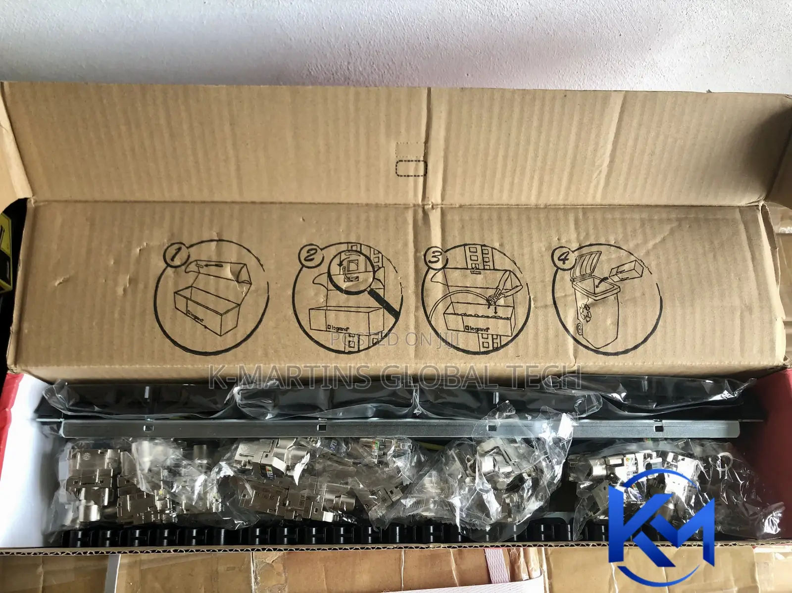 Legrand 24 Port Cat6A Shielded SFTP Patch Panel 033573