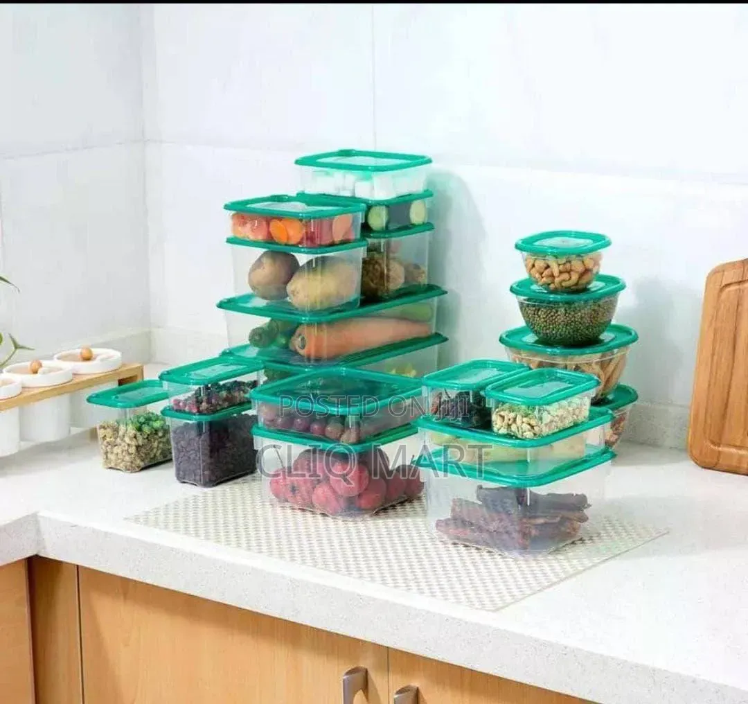 17 Piece Plastic Container Set – Airtight Food Containers With Lids